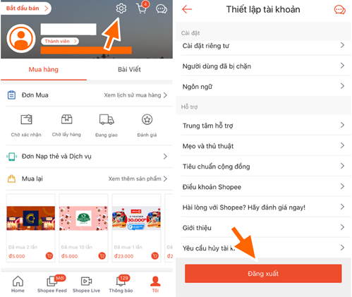 dang-xuat-tai-khoan-shopee-tren-dien-thoai
