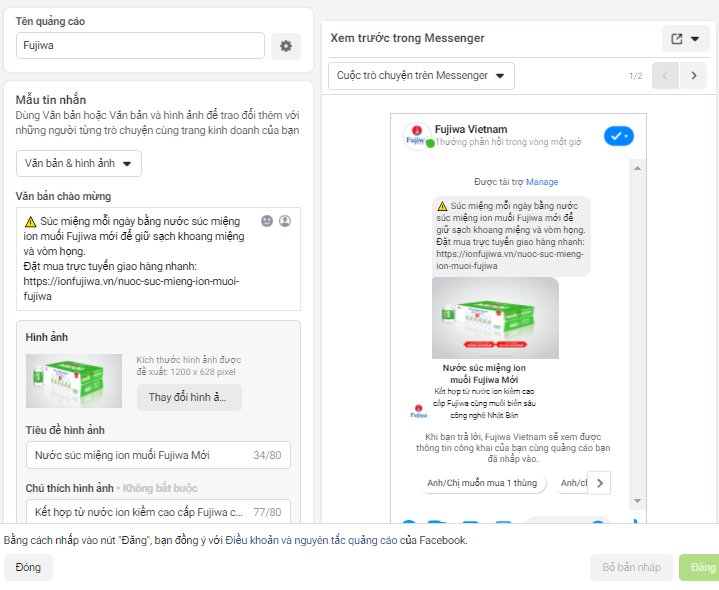 Quảng cáo tài trợ trên Facebook