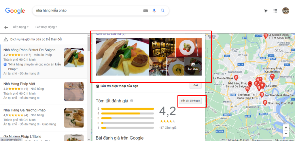 Viết đánh giá địa điểm trên Google Maps và ghi lại hình ảnh tại địa điểm